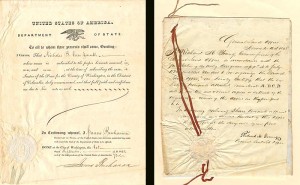 James Buchanan signed document